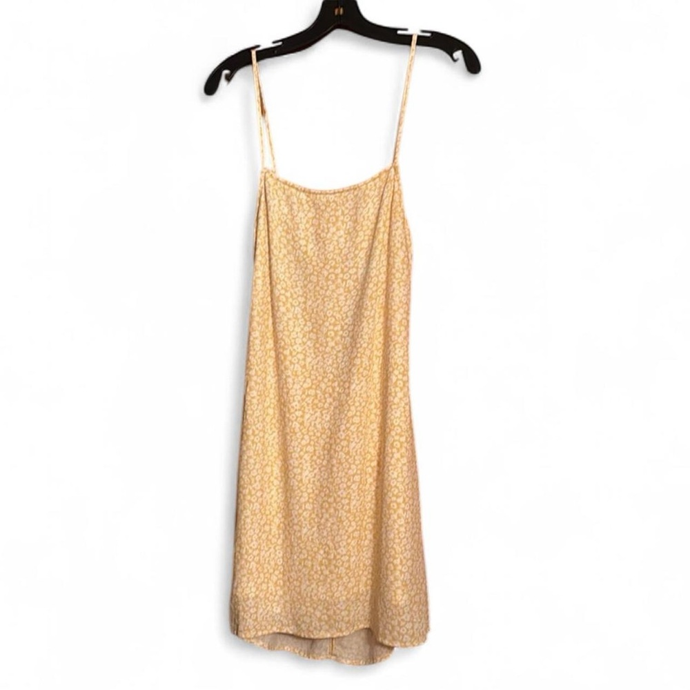 American Eagle Outfitters Yellow Floral Mini Slip Dress